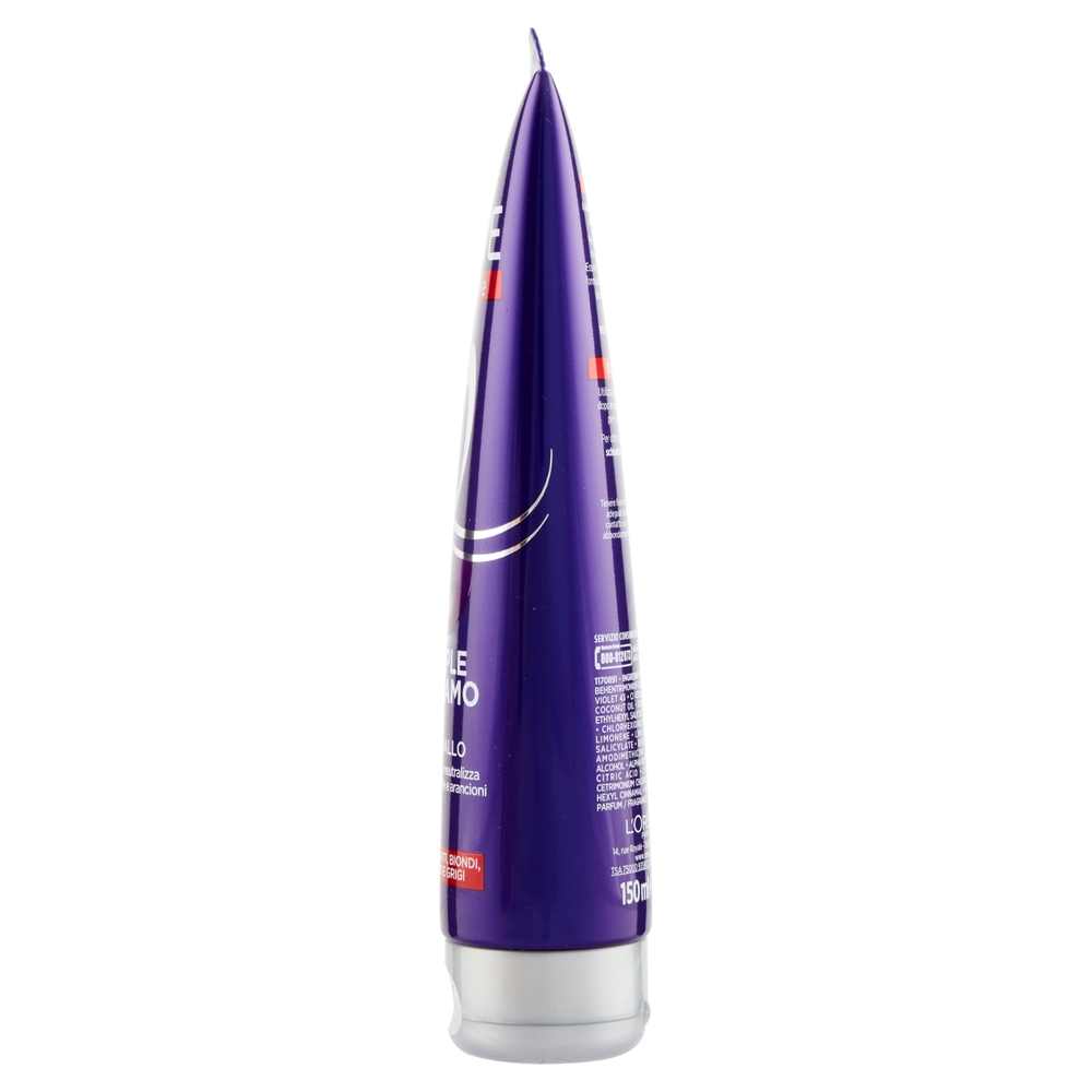 L'Oréal Paris Balsamo antigiallo Color Vive Purple, per capelli schiariti, biondi, grigi, 150 ml